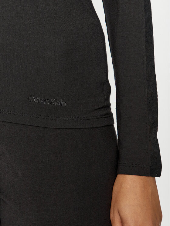 Calvin Klein Underwear Calvin Klein Underwear Pidžamska bluza 000QS7006E Crna Regular Fit