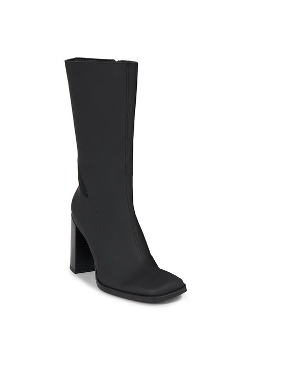 Calvin Klein Jeans Stivaletti Calvin Klein Jeans Heel Zip Boot Lth Wn YW0YW01113 Nero