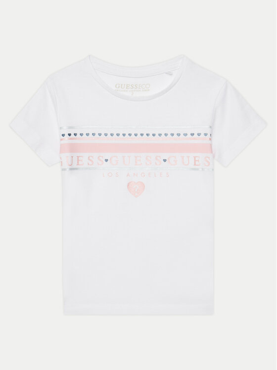 Guess Guess Camiseta K5GI00 K6YW4 Blanco Regular Fit