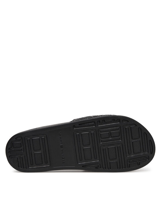 Tommy Hilfiger Natikači Tommy Hilfiger Th Monogram Poolside FW0FW08525 Črna