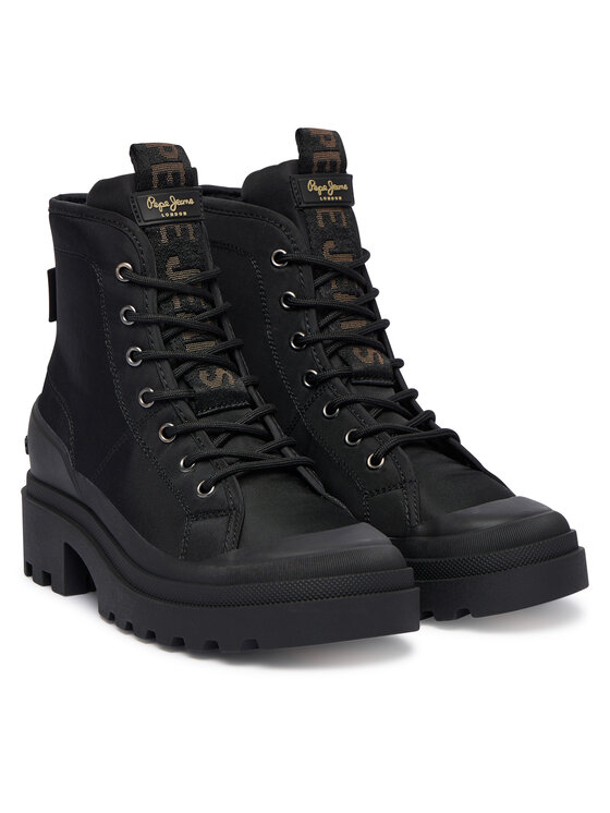 Pepe Jeans Черевики туристичні Pepe Jeans Hale City W PLS500007 Чорний