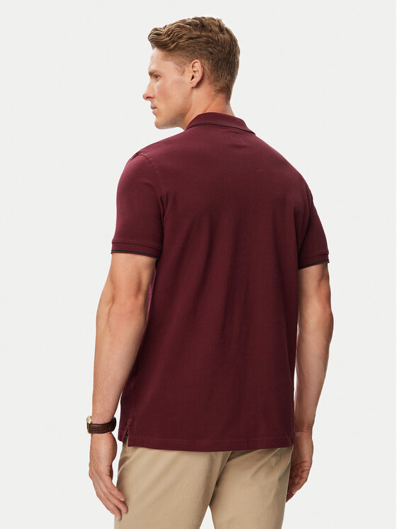 Beverly Hills Polo Club Beverly Hills Polo Club Поло P-SS26M-P42561 Бордовий Regular Fit
