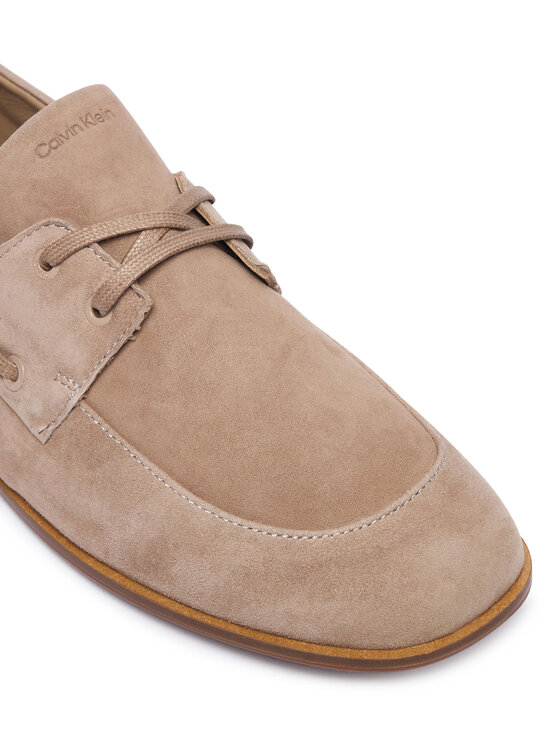 Calvin Klein Обувки Calvin Klein Ess Boatshoe Suede HW0HW03290 Бежов