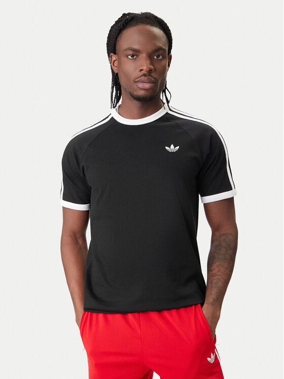 adidas adidas Футболка 3-Stripes KE3538 Чорний Regular Fit
