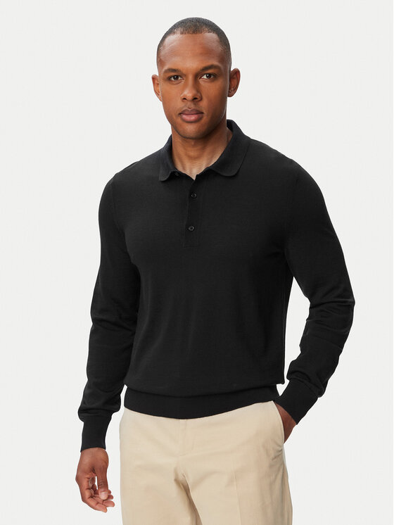 BOSS BOSS Polo H-Lancione 50565503 Negro Regular Fit