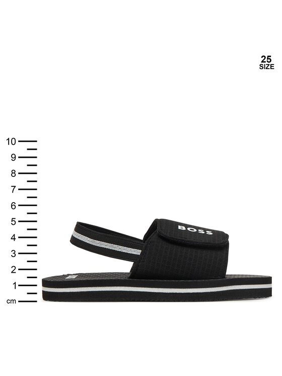 BOSS Sandále BOSS J52820 S Čierna