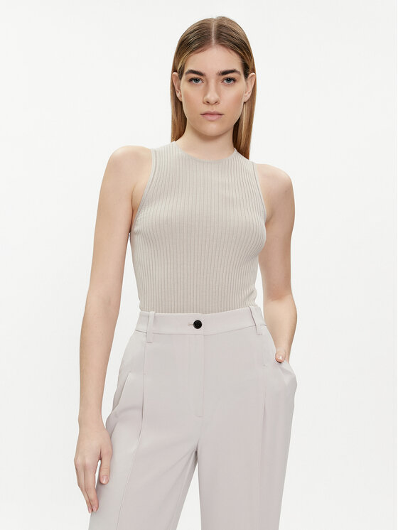 Calvin Klein Calvin Klein Τοπ K20K206506 Λευκό Slim Fit