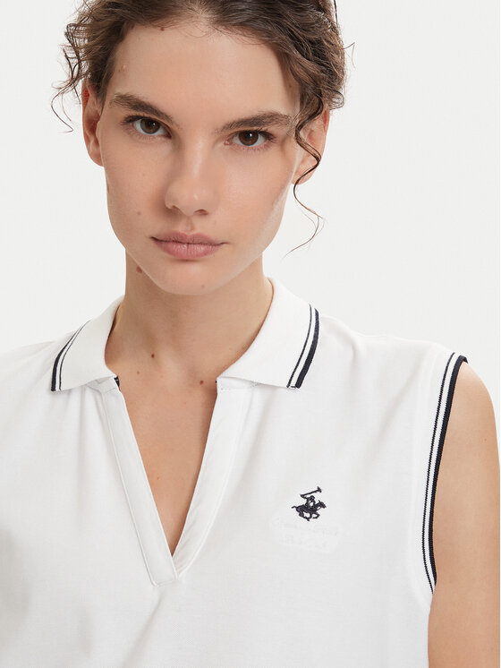 Beverly Hills Polo Club Beverly Hills Polo Club Polo P-SS26W-P0022 Blanco Regular Fit