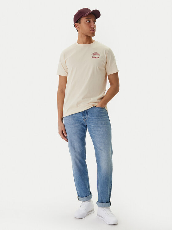 Kappa Kappa Majica 37276IW Bež Regular Fit