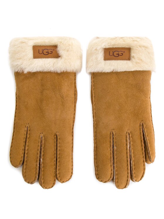Ugg Дамски ръкавици Ugg W Turn Cuff Glove 17369 Кафяв
