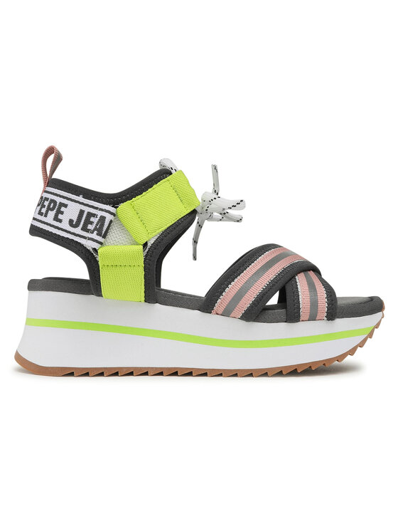 Pepe Jeans Сандали Pepe Jeans Fuji Laces PLS90506 Сив