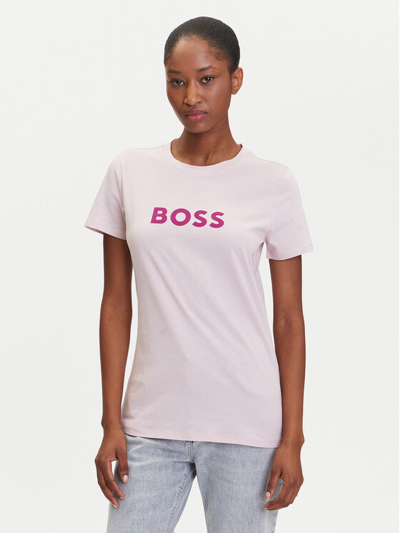 BOSS BOSS Marškinėliai C_Elogo_5 50501139 Rožinė Regular Fit