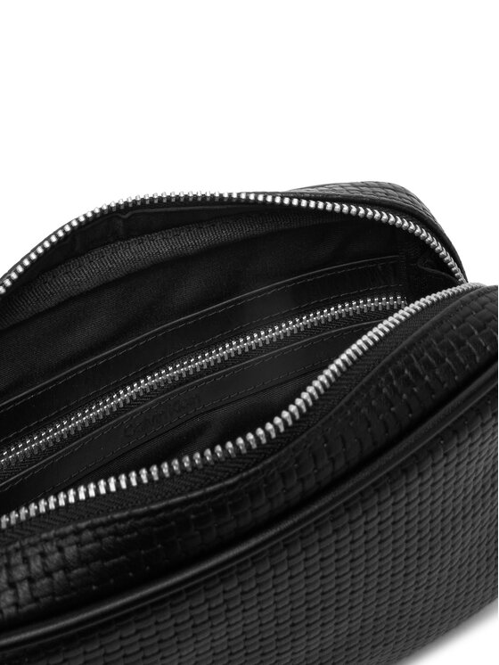 Calvin Klein Brašna Calvin Klein Embossed Woven Zip Pouch LV04D1111G Černá
