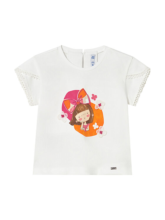 Mayoral Mayoral Camiseta 1079 Blanco Regular Fit