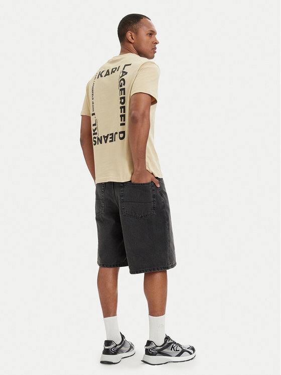 Karl Lagerfeld Jeans Karl Lagerfeld Jeans Camiseta B2M17090 Caqui Relaxed Fit
