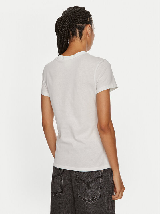 Calvin Klein Calvin Klein T-Shirt Emb Graphic K20K208061 Λευκό Slim Fit