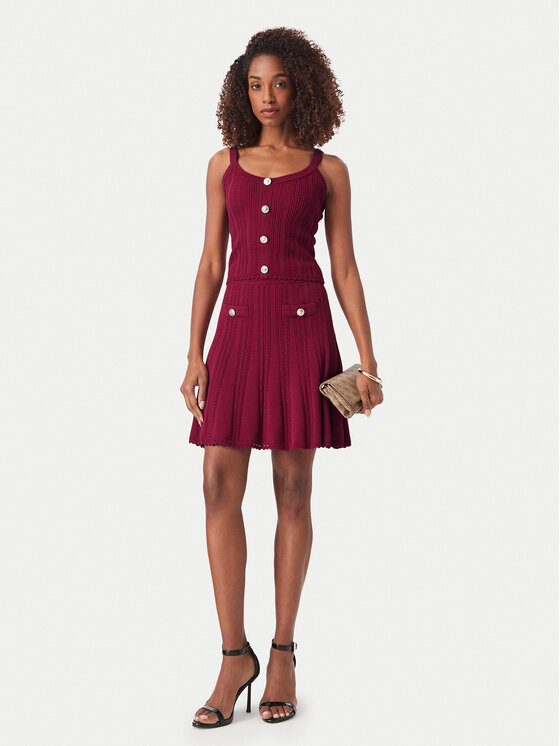 Guess Guess Τοπ W6YR25 Z0972 Μπορντό Slim Fit