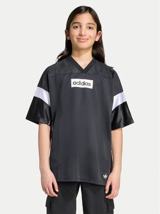 adidas adidas Футболка Jersey JX3880 Чорний Loose Fit