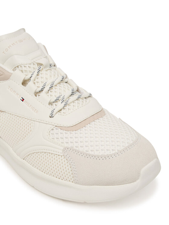 Tommy Hilfiger Snīkeri Tommy Hilfiger Lightweight Runner Monocolor FM0FM05928 Balts