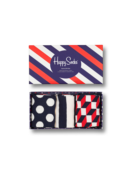 Happy Socks Дълги чорапи Happy Socks XSTR08-6000 Тъмносин