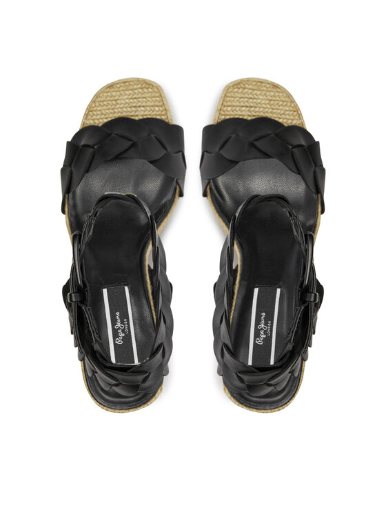Pepe Jeans Босоніжки Pepe Jeans Lenny Braid PLS90652 Чорний
