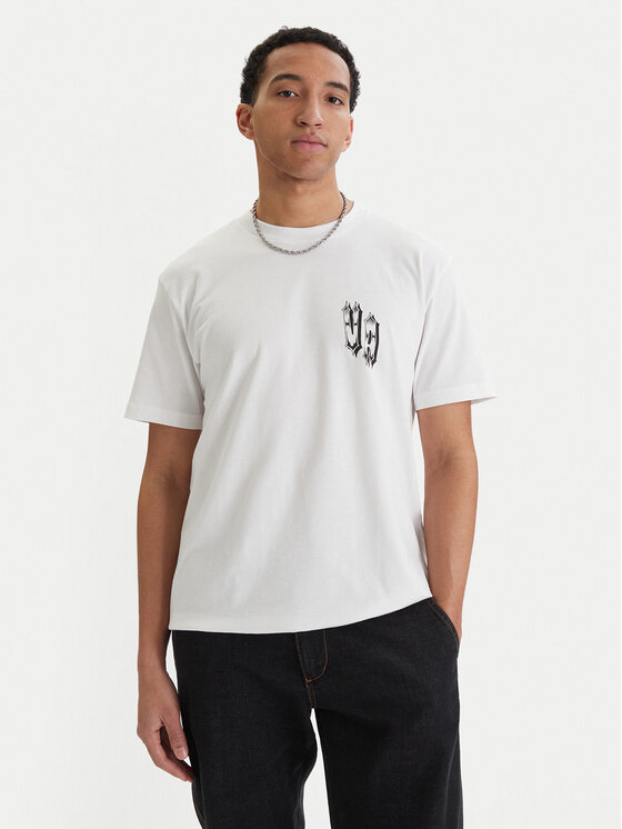 RVCA RVCA Camiseta Double Trouble EVYZT00289 Blanco Relaxed Fit