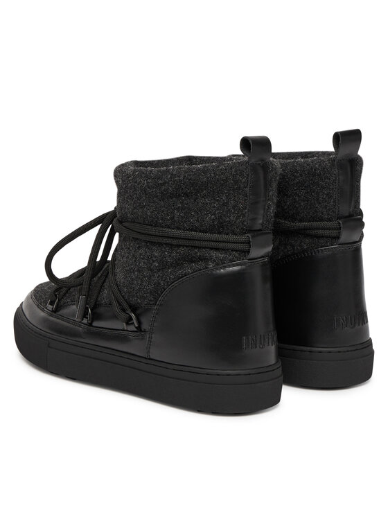 Inuikii Stivali da neve Inuikii Felt 2001.003.0082 Nero