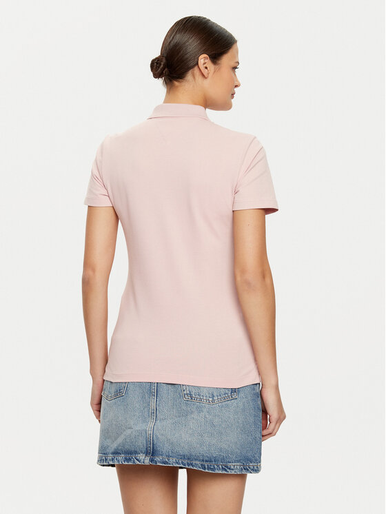 Tommy Hilfiger Tommy Hilfiger Polo WW0WW43930 Ružičasta Slim Fit