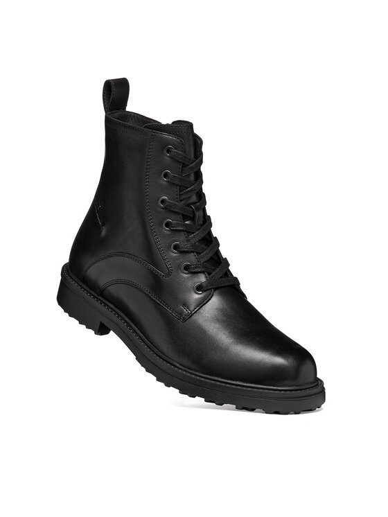 Geox Šnurovacia obuv Geox U Lagorai + Grip B Abx U66HQC 00043 C9999 Čierna