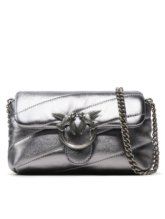 Τσάντα Pinko Love Baby Puff C PE 23 PLTT 100040 A0F8 Ασημί | Epapoutsia.gr