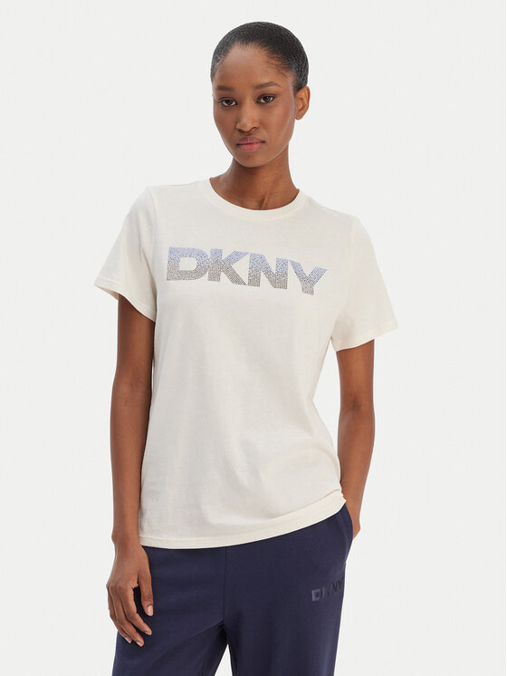DKNY Sport DKNY Sport Футболка DP6T1557 Écru Relaxed Fit