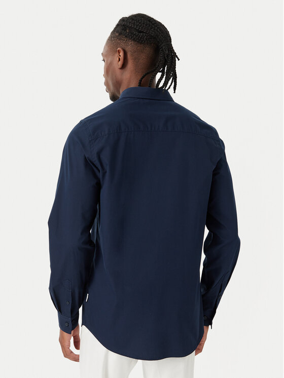 Beverly Hills Polo Club Beverly Hills Polo Club Camisa P-SS26M-BRASS Azul marino Regular Fit