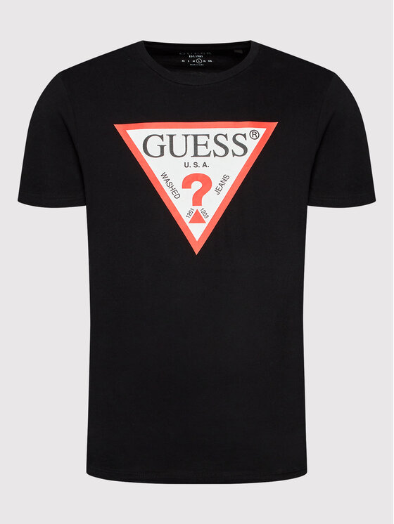Guess Guess Футболка M2GI68 KBA60 Чорний Regular Fit