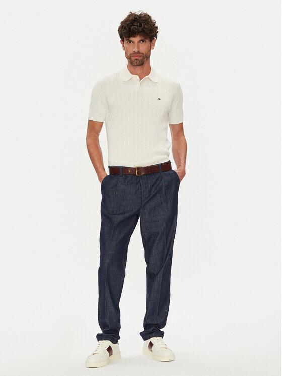 Tommy Hilfiger Tommy Hilfiger Pólóing MW0MW40701 Bézs Regular Fit