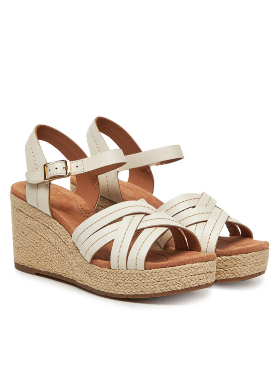 Clarks Еспадрильї Clarks Sabina Strap 26181464 Écru