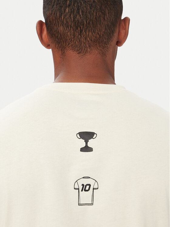 Kappa Kappa Marškinėliai 322P14W Kreminė Regular Fit