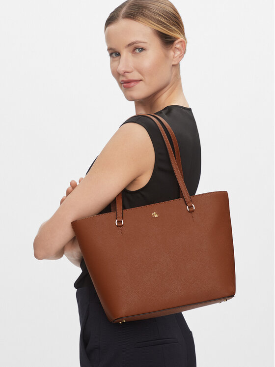 LAUREN RALPH LAUREN Ročna torba Lauren Ralph Lauren 431924351002 Rjava