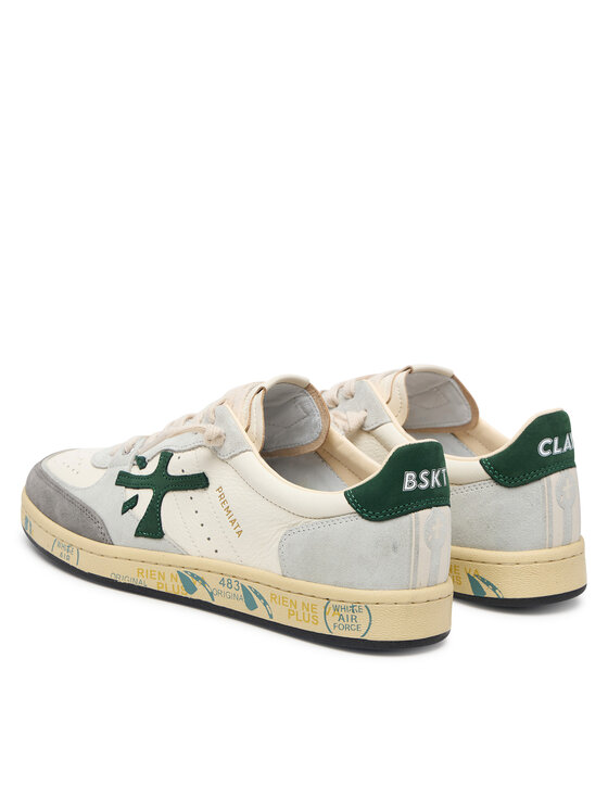 Premiata Sneakersy Premiata Bsktclay Bskt Clay Var 7623 Biela