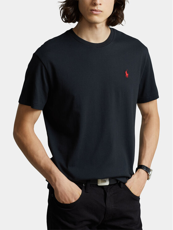 Polo Ralph Lauren Polo Ralph Lauren T-shirt Bsr 710680785 Crna Custom Slim Fit