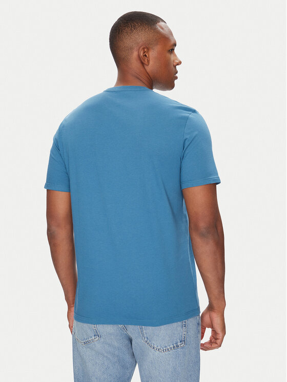 Calvin Klein Calvin Klein Majica Outline Tape Graphic LV04RC852G Modra Regular Fit