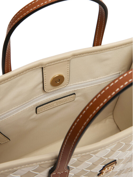 Tommy Hilfiger Geantă Tommy Hilfiger Th City Mini Tote AW0AW18393 Bej
