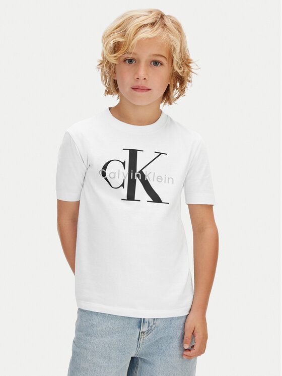 Calvin Klein Jeans Calvin Klein Jeans Camiseta Monologo LV1CKSJA33 Blanco Regular Fit