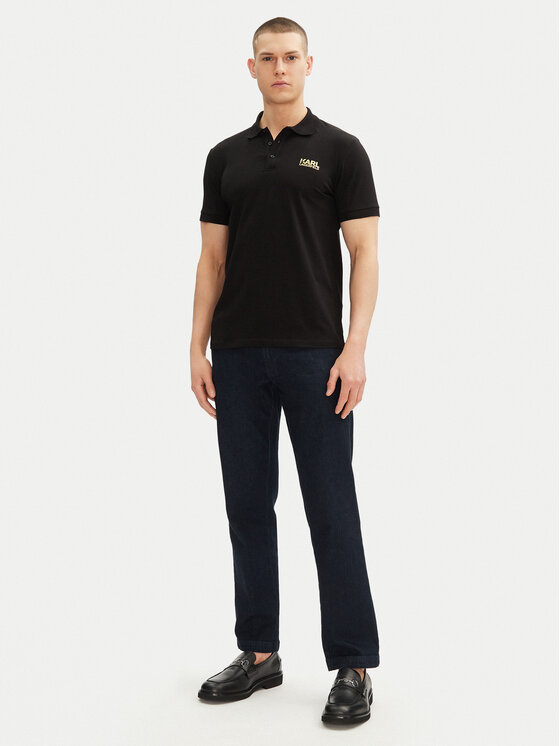 KARL LAGERFELD KARL LAGERFELD Polo 745088 552235 Crna Regular Fit