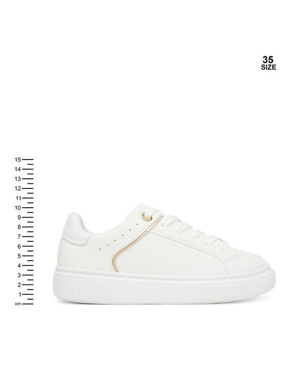 Tommy Hilfiger Sneakers Tommy Hilfiger Low Cut Lace Up Sneaker T3A9-33982-1355 D Alb