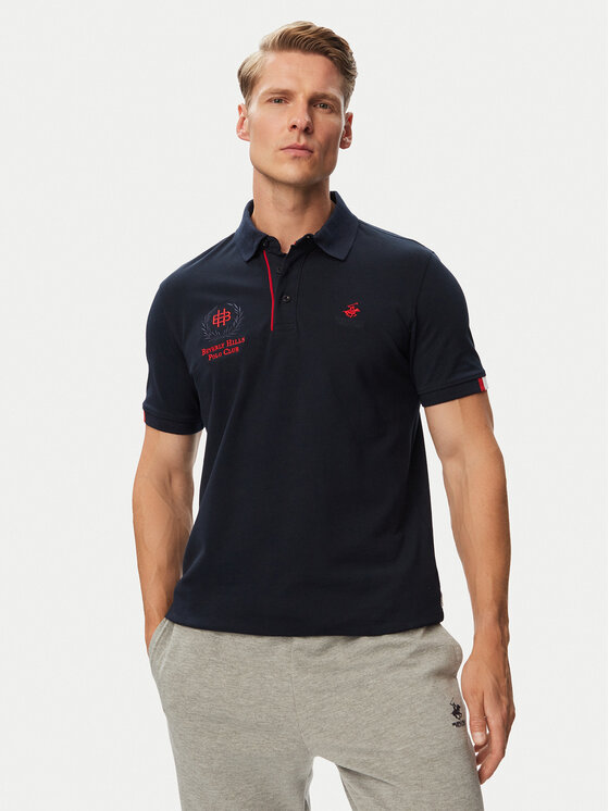 Beverly Hills Polo Club Beverly Hills Polo Club Поло P-SS26M-P2770 Cиній Regular Fit