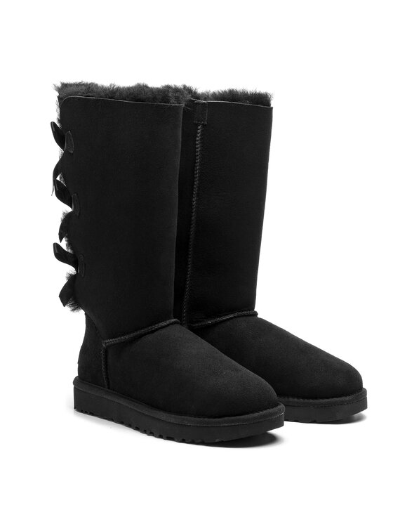 Ugg Μπότες Χιονιού Ugg W Bailey Bow Tall II 1016434 Μαύρο