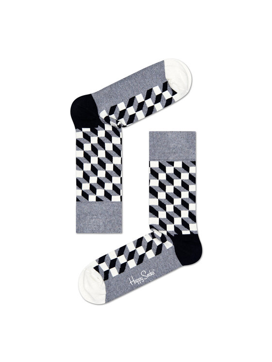 Happy Socks Happy Socks Високі шкарпетки unisex FO01-901 Сірий