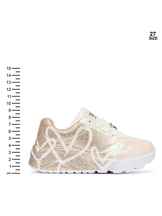 Skechers Sneakers Skechers Jgoldcrown: Uno Lite - Heartdust Forever 310814L Auriu