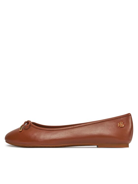 LAUREN RALPH LAUREN Balerinke Lauren Ralph Lauren 802940603002 Smeđa