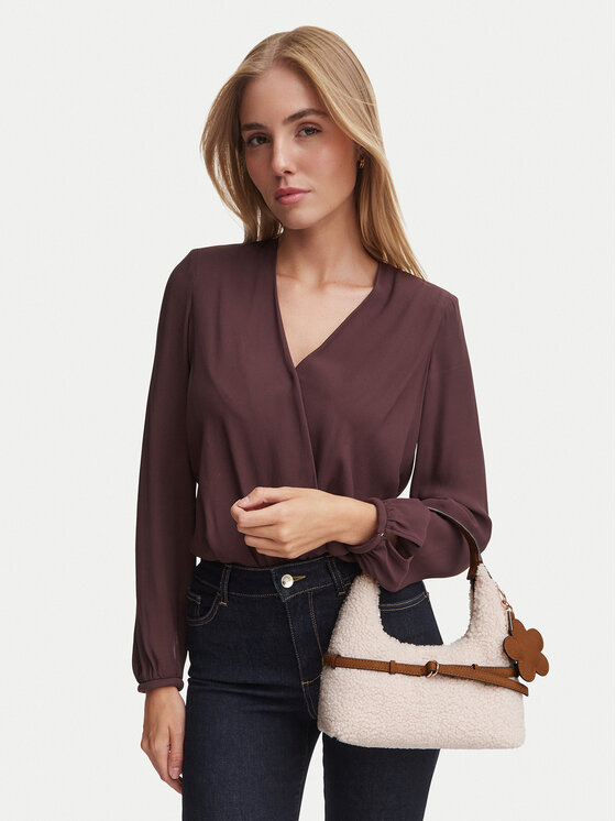 Guess Дамска чанта Guess Taylor Mini HWWS2 32577 Кремав